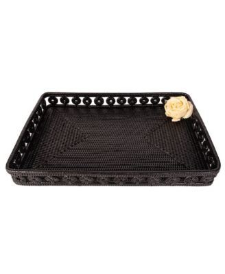 Artifacts Trading Company Rattan 21" Rectangular Tray – Inna Design Serveware