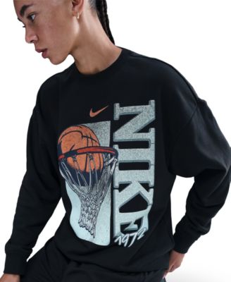 Women's Fleece Loose Fit Crew Neck T-Shirt