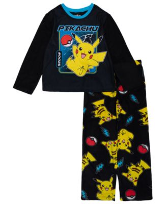 Pokemon - Boys 4-10 2-Piece Print Top and Pants Pajama Set