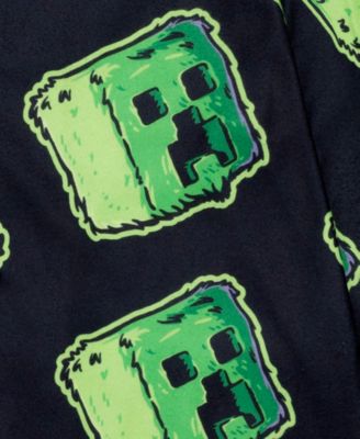 Boys' 6-12 Printed Notch Collar Shirt and Pants Pajama, 2-Piece Set