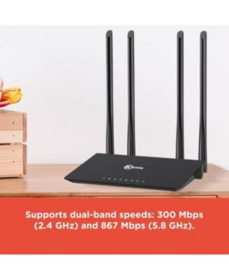 1200 Mbps WiFi Router, Dual Band Wireless Router For Fast Internet, Strong Signal Coverage, Stable Connection, Easy Setup For Home & Office