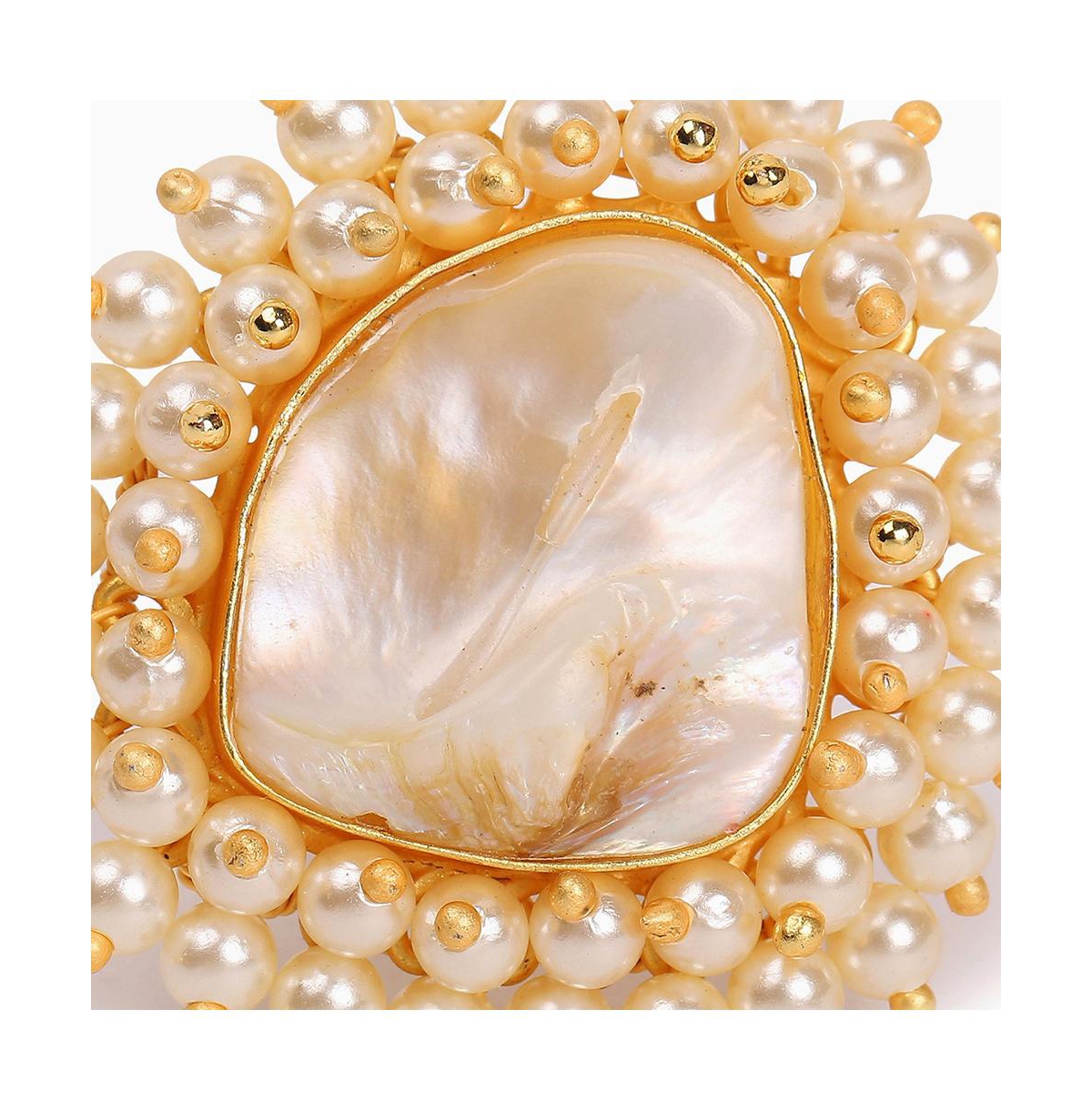 Sohi Women's Cluster Stone Statement Ring