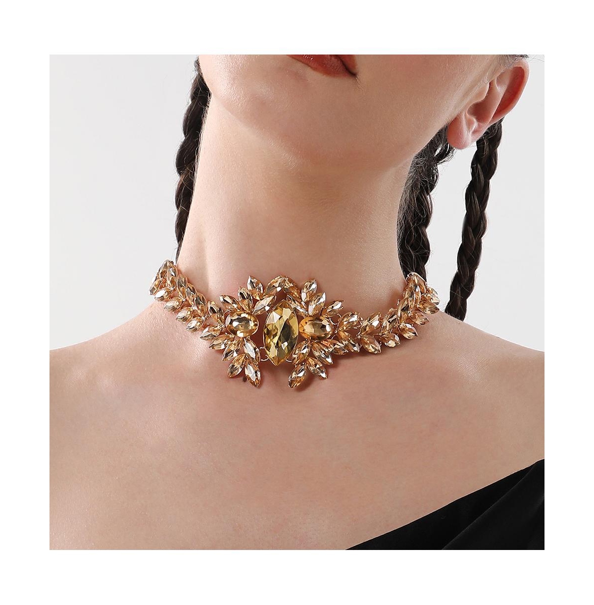 Sohi Women's The Marquise Statement Necklace