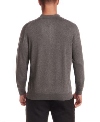 Men's Long-Sleeve Polo Sweater
