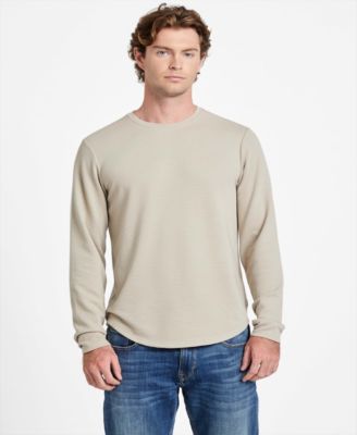 Men's Textured Long-Sleeve T-Shirt