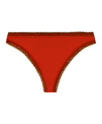 Women's Lace Trim Thongs GPW03080