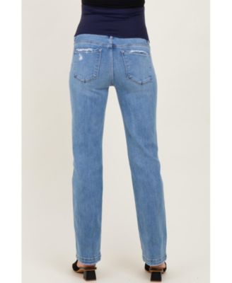 Maternity Medium Mid Rise Straight Jeans