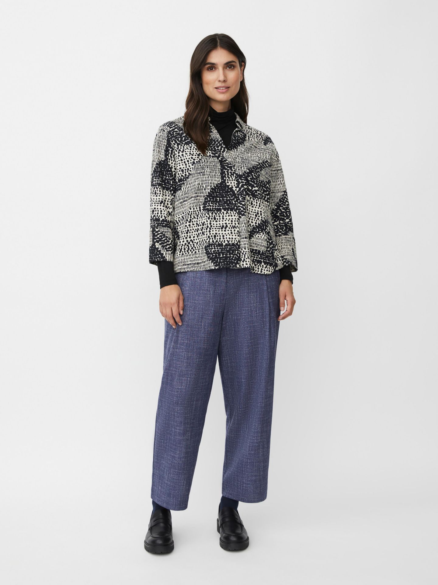 Женская рубашка Masai Copenhagen MaIduki 3/4 Sleeve V-Neck, цвет: Чёрный — фото 3