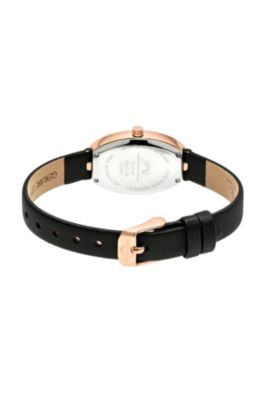 Women's Eloise Watch with Topaz Gemstone and Genuine Leather Band 1351CELL