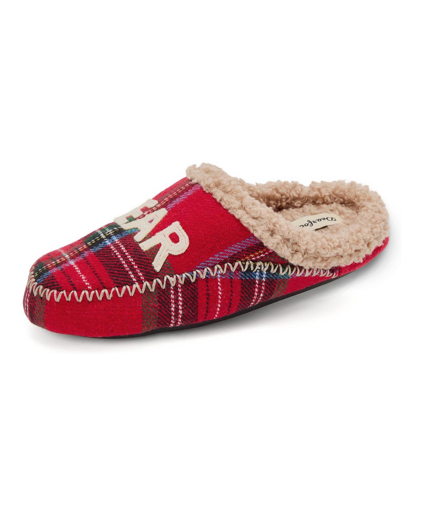 Женские сабо Dearfoams Mama Bear Plaid Clog Slipper, цвет: Клетчатый — фото 4