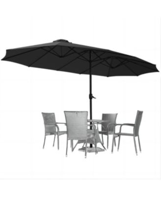15x9ft Double-Sided Patio Umbrella