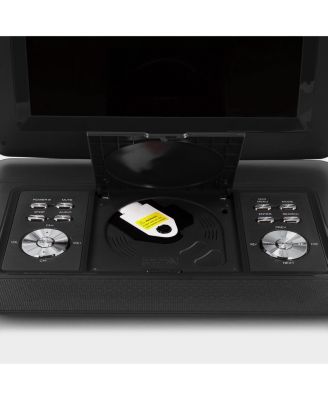 14.1 Inch Portable TV+DVD Player with Swivel TFT-LCD Screen and USB,SD,AV,HDMI Inputs