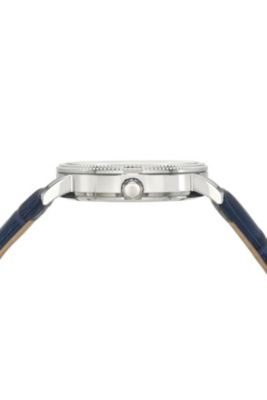 Men's Veritas 1 Genuine Leather Band Watch 1361BVEL