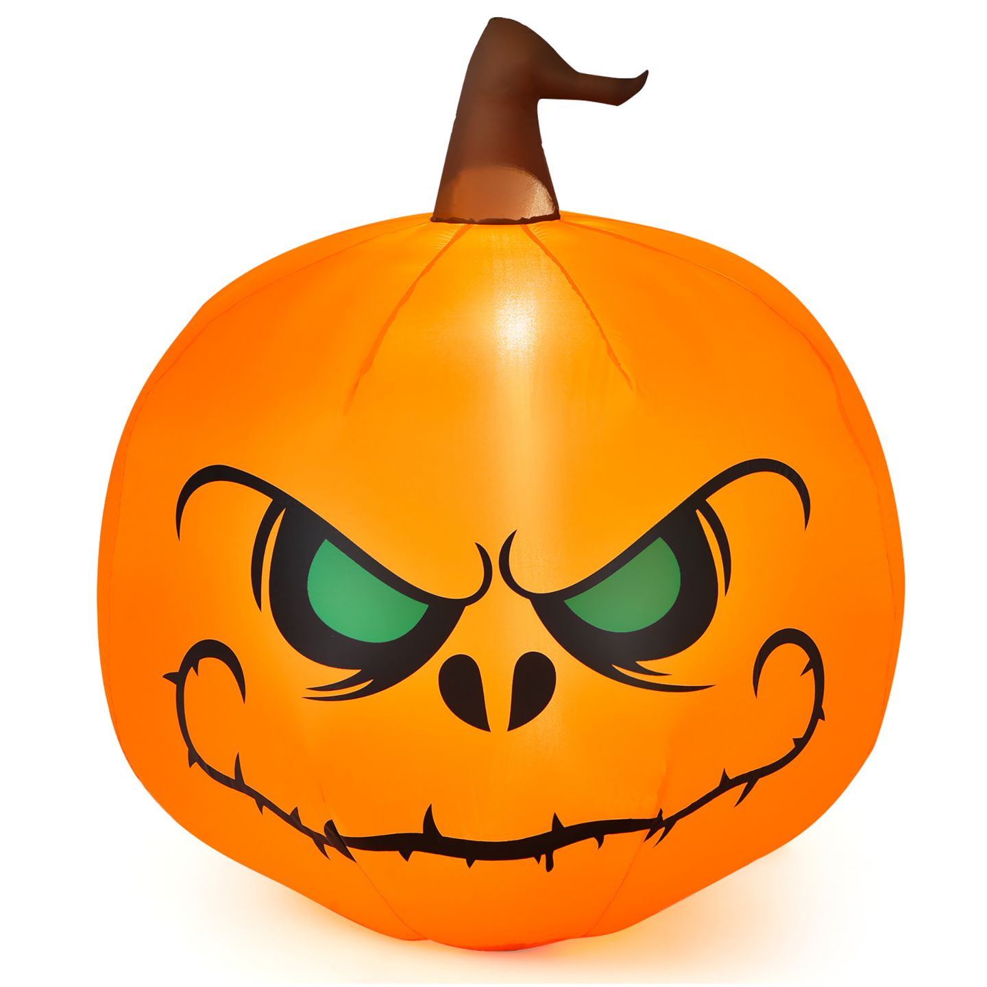 Детская игрушка Costway 4 FT Halloween Inflatable Pumpkin Large Blow up with Build-in LED, цвет: Оранжевый — фото 10