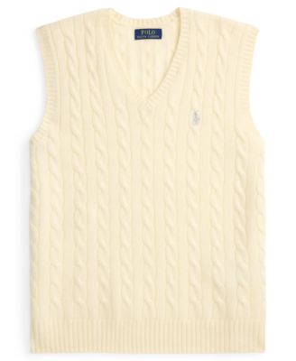 Men's Cable-Knit Wool-Cashmere Sweater Vest