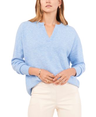 Vince Camuto - Women's Dropped-Shoulder V-Neck Sweater