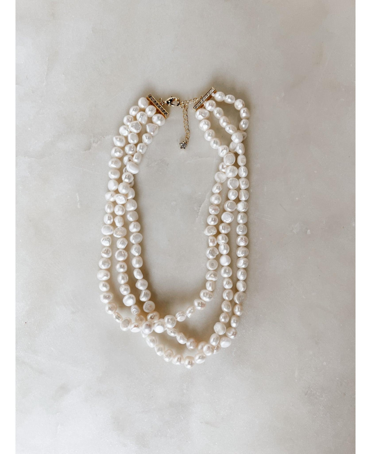 Untamed Petals Ocean Freshwater Pearl Choker