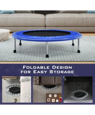 Mini Folding 36'' Trampoline Portable Recreational Fitness Rebounder