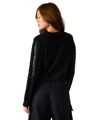 Women's Harlyn Sequin Cable Knit Cardigan