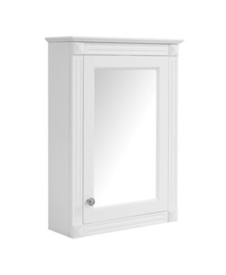 20'' Wall Mounted Bathroom Storage Cabinet with Mirror & Adjustable Shelf