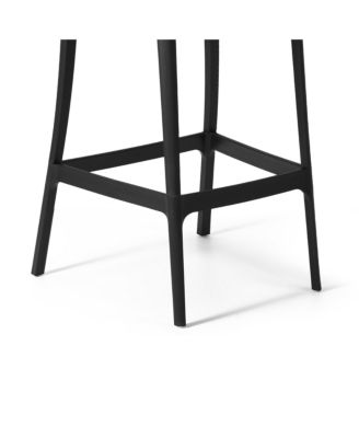 2-Person Adjustable Round Bar Table and Stackable Bar Stools Dining Set