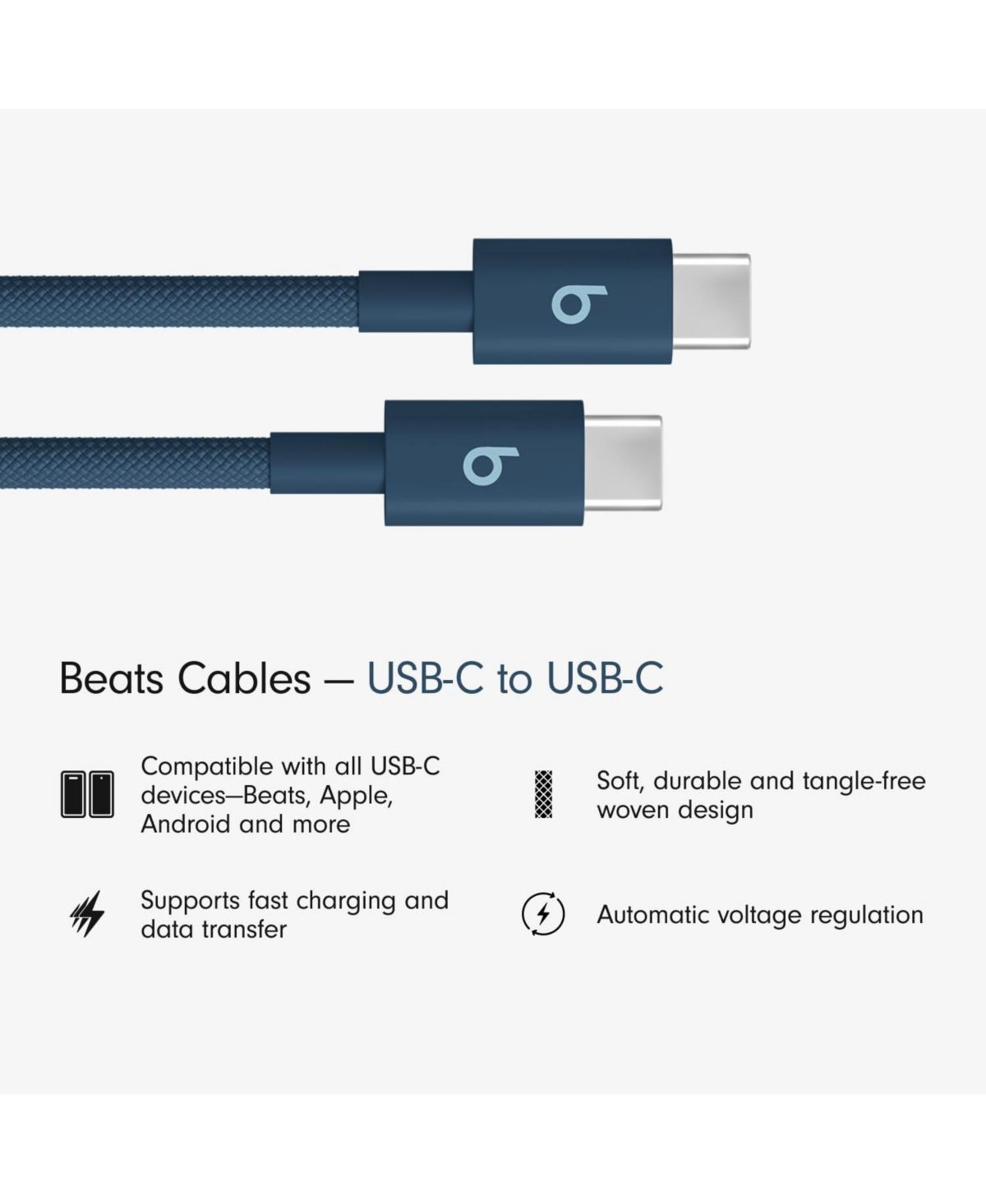 Beats Usb-c to Usb-c Woven Cable (1.5 m