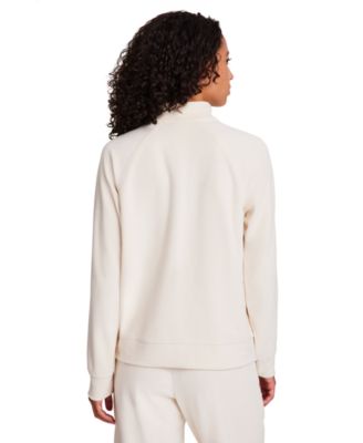 Women's New Heritage Velour Half Zip Collared Top