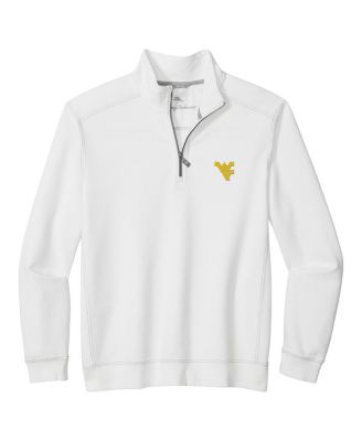 Men's White West Virginia Mountaineers Montego Bay Half-Zip Jacket