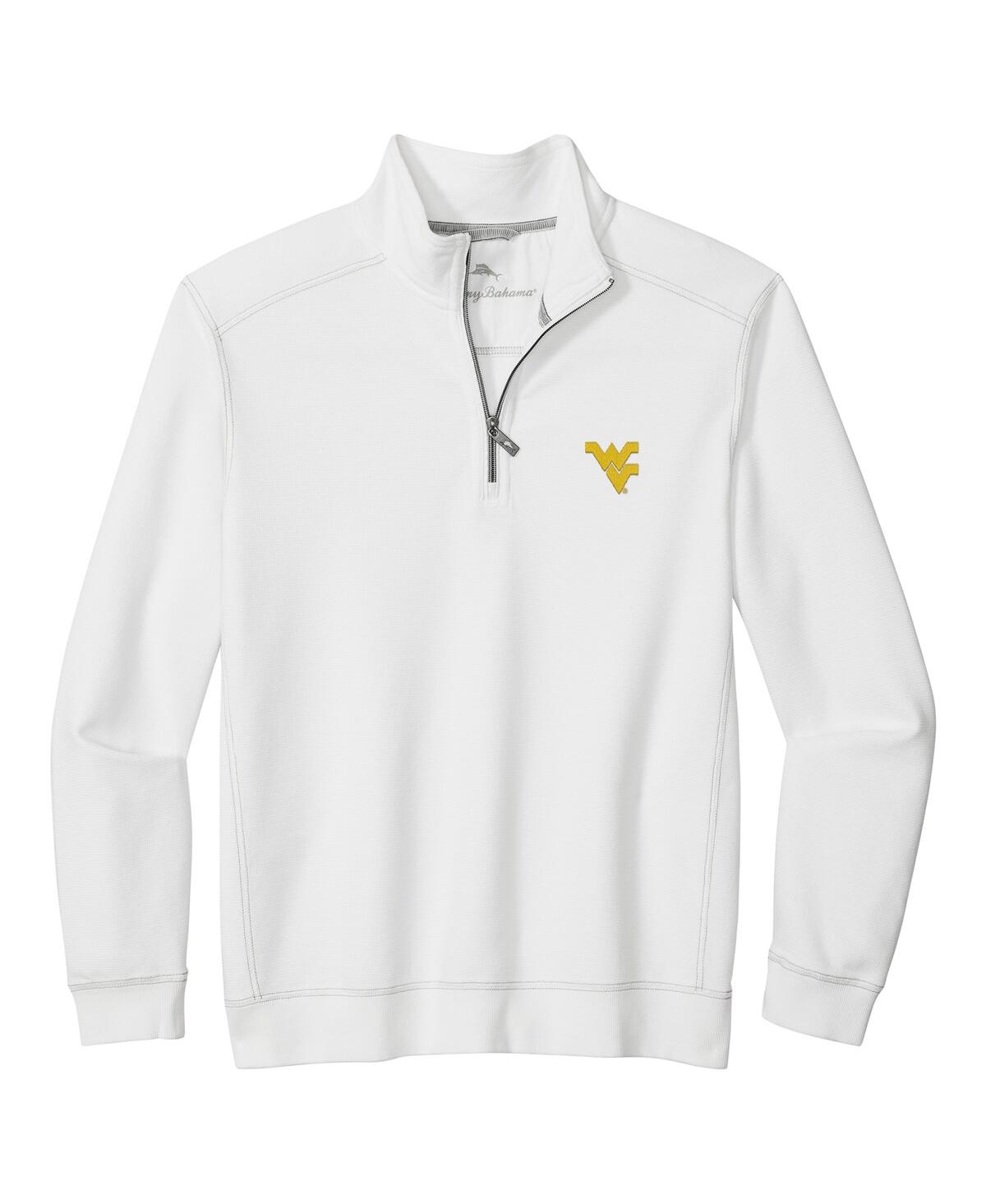 Tommy Bahama Men's White West Virginia Mountaineers Montego Bay Half-Zip Jacket