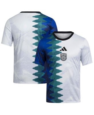 adidas - Big Boys and Girls White San Diego FC 2025 Gaming AEROREADY Pre-Match Top
