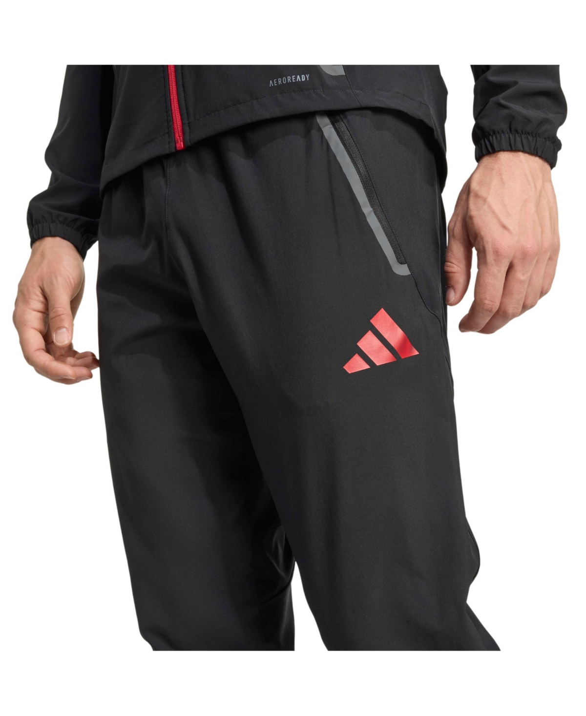 Adidas Men's Black Liverpool 2025/26 Tiro Vis Tech Travel Pants