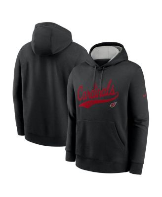Nike - Men's Black Arizona Cardinals Rewind Club Logo Pullover Hoodie
