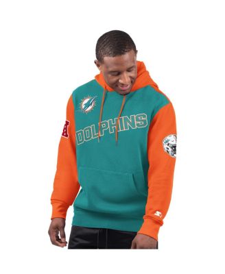 Starter - Men's Aqua Miami Dolphins Extreme Pullover Hoodie