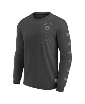 Men's Gray Boston Celtics Elements Future Ground Tonal Info Long Sleeve T-Shirt