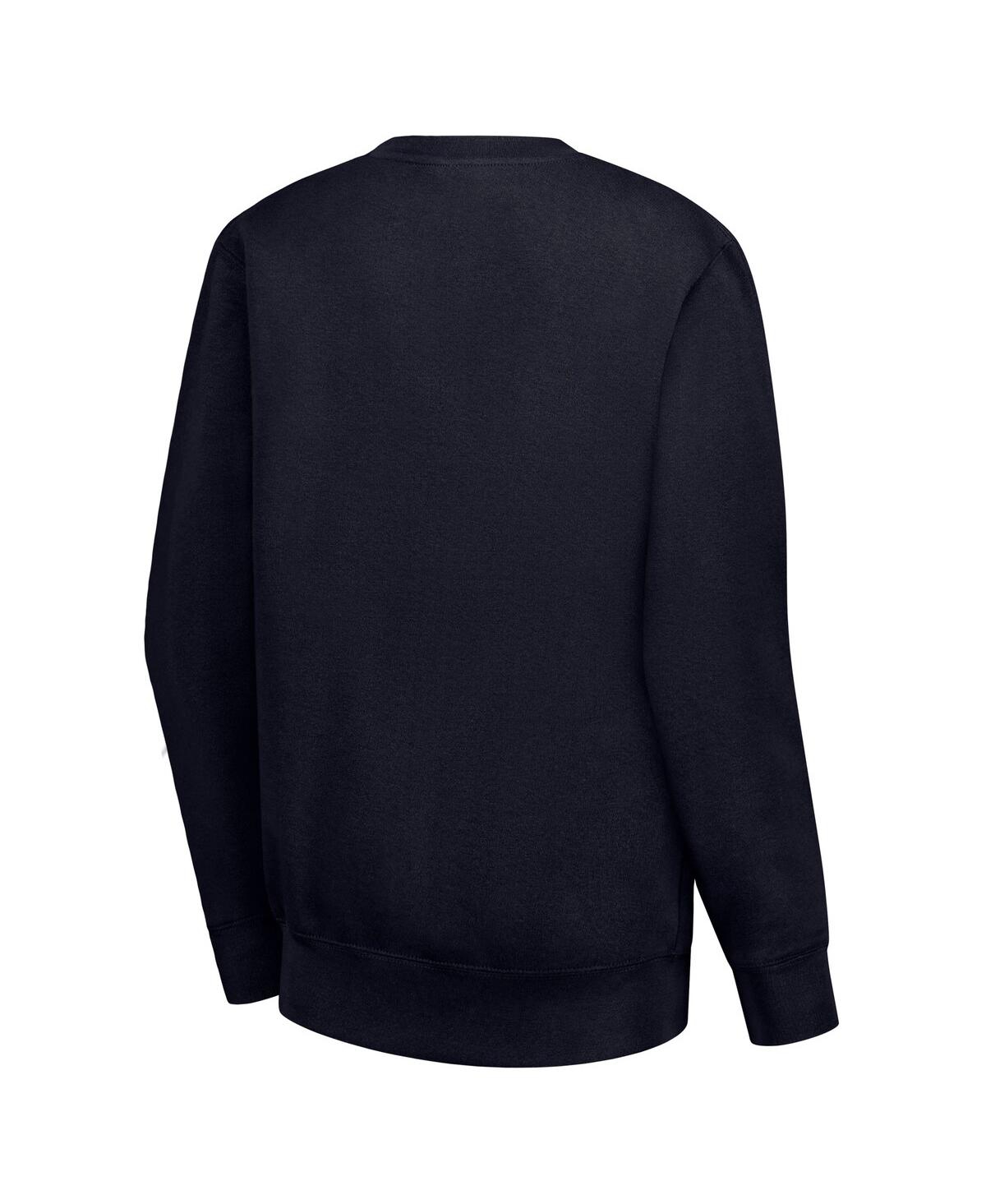 G-iii 4her By Carl Banks Women's Navy Nashville Predators Team Logo Tri-blend Fleece Pullover Sweatshirt In Blue