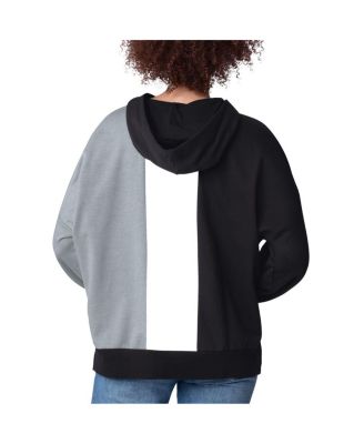 Women's Black Las Vegas Raiders Power Move Long Sleeve Pullover Hoodie