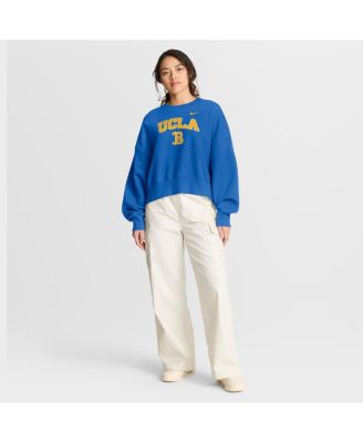 Women's Blue UCLA Bruins Oversized Phoenix Arch Pullover Sweatshirt