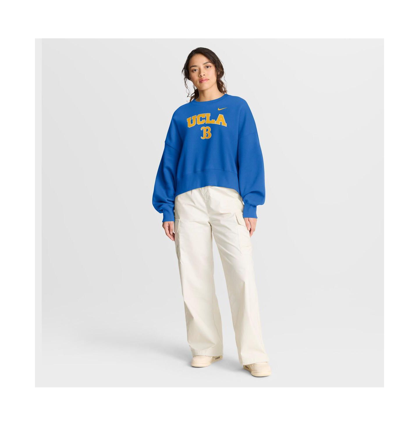 Женский свитшот Nike Blue Ucla Bruins Oversized Phoenix Arch Pullover — фото 3