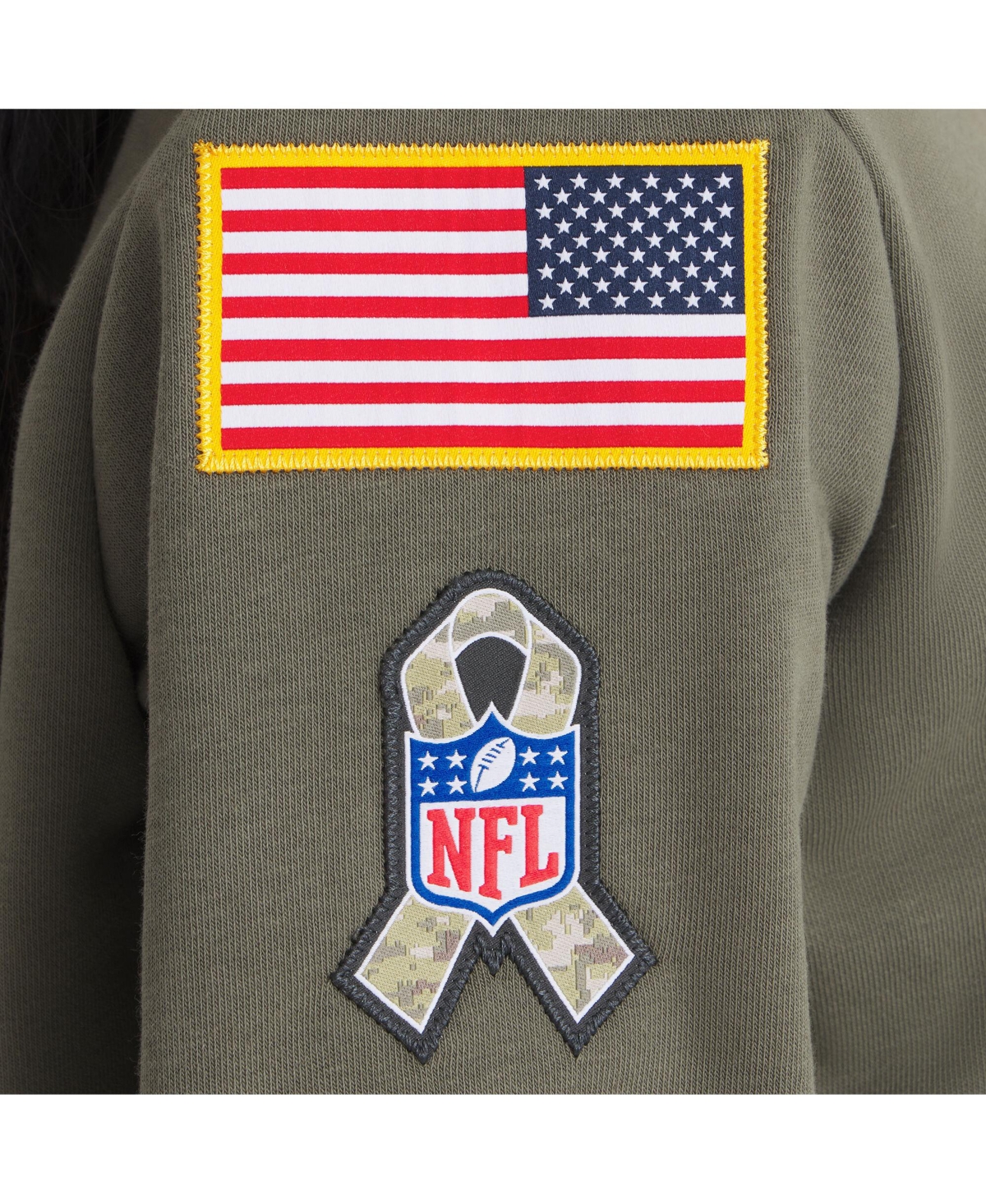Nike Women's Olive Kansas City Chiefs 2025 Salute to Service Sideline Standard Issue Dri-fit Hoodie