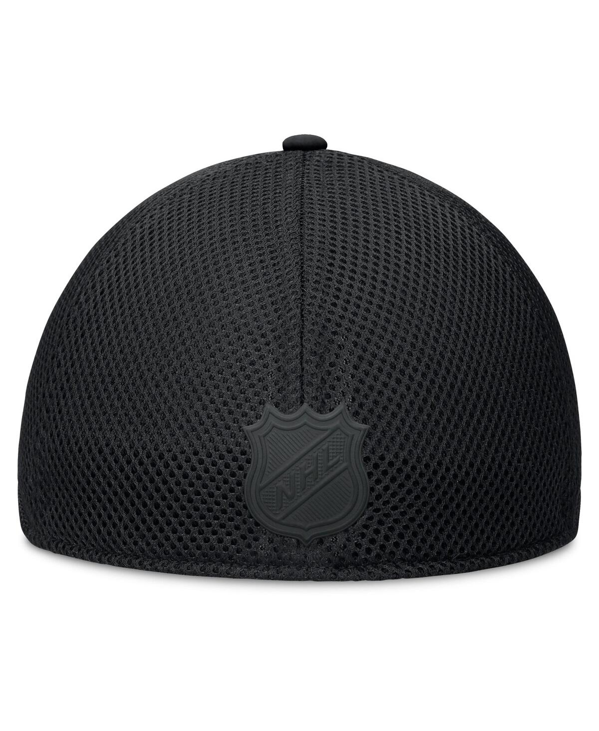 Fanatics Men's Black Carolina Hurricanes Authentic Pro Road Flex Hat In Black