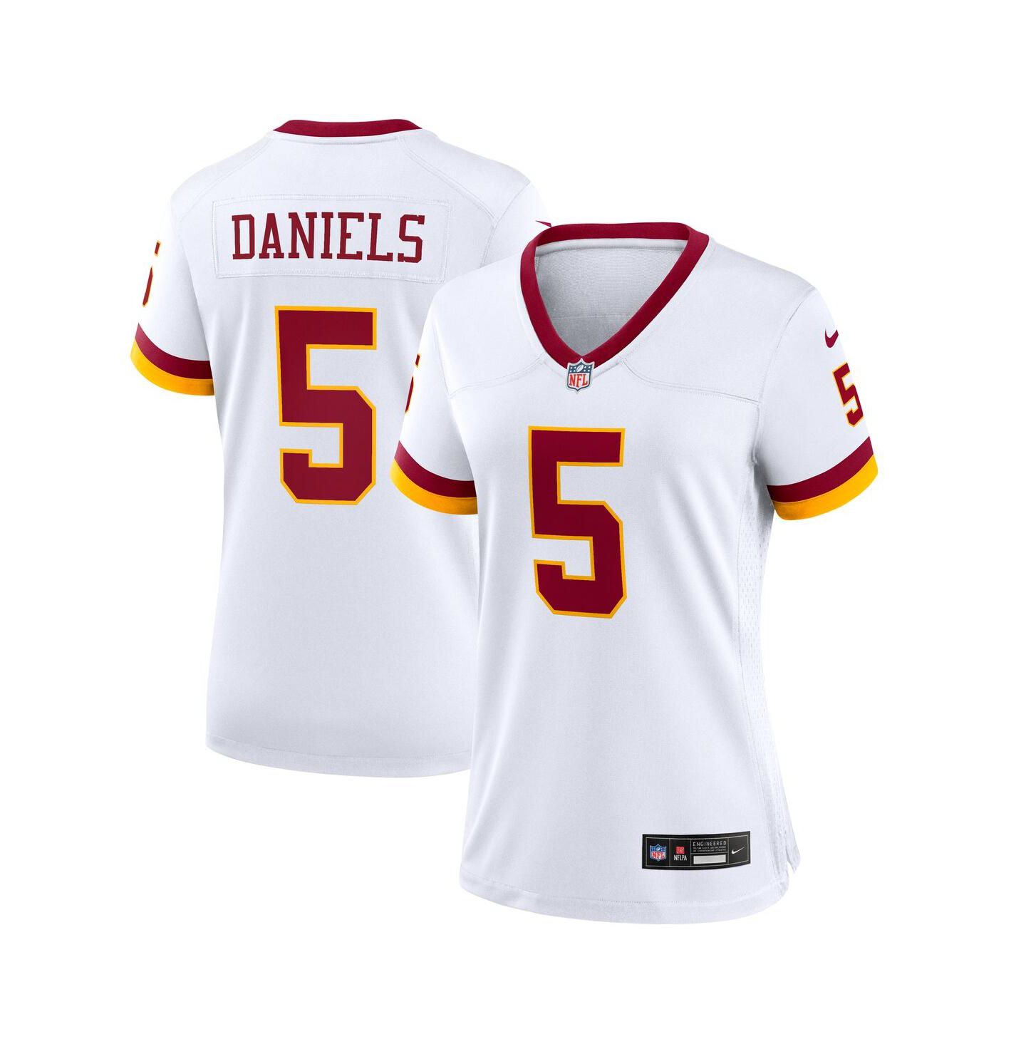 Женское джерси Nike Women's Jayden Daniels White Washington Commanders Game Super Bowl Era Jersey — фото 1