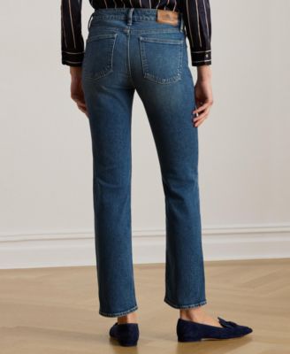 Women's Mid-Rise Straight Ankle Jeans