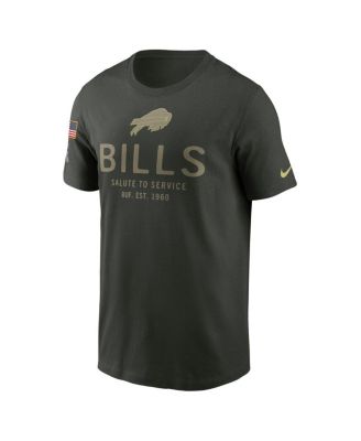 Men's Forest Green Buffalo Bills Big Tall 2025 Salute to Service Sideline Edge Dri-FIT T-Shirt