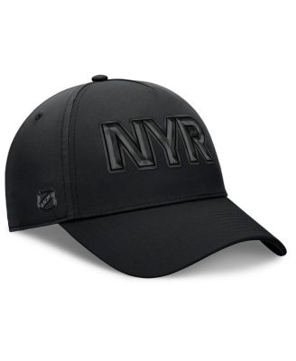Men's Black New York Rangers Authentic Pro Road Team Code Flex Hat