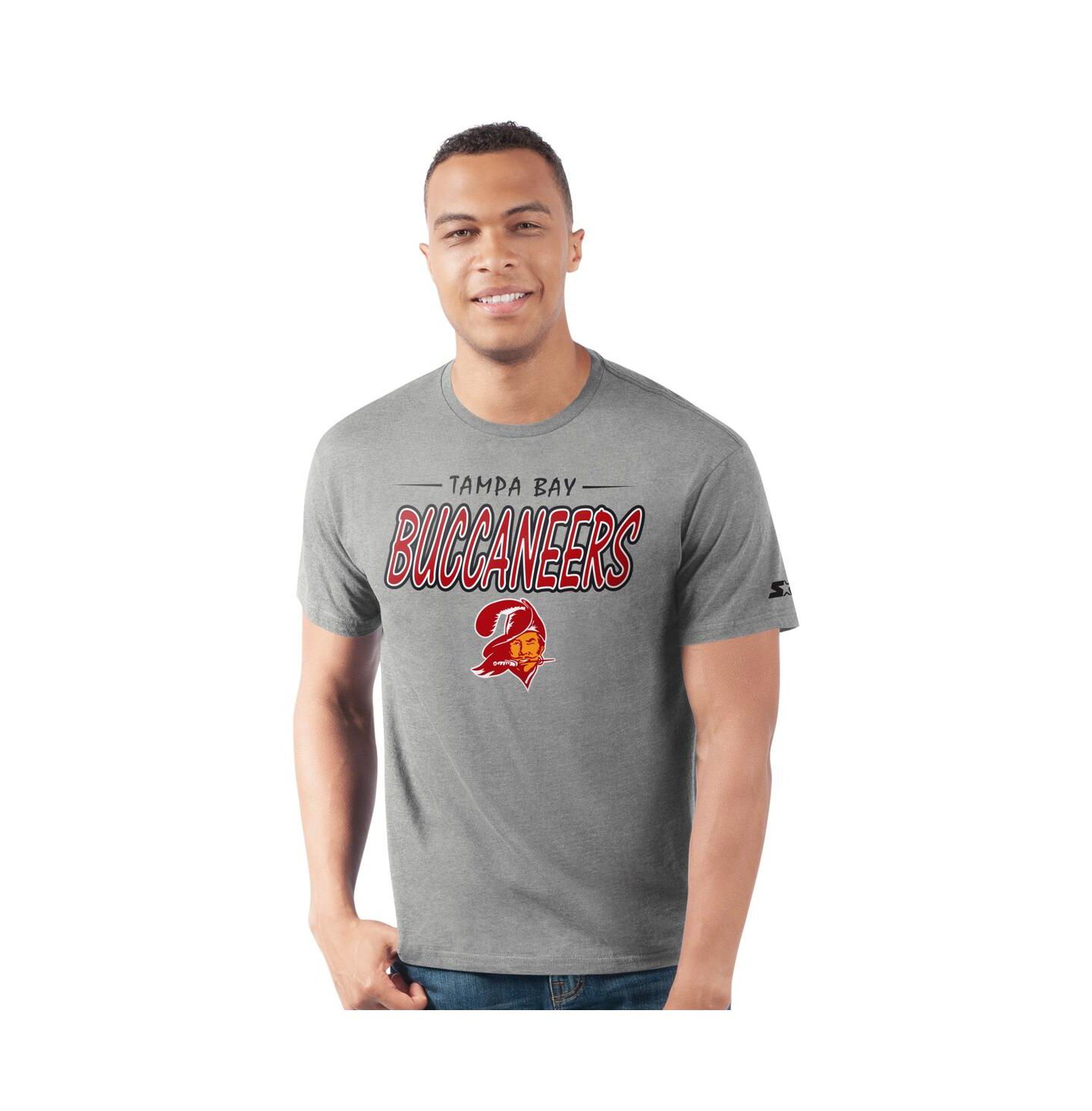 Мужская футболка Starter Heather Gray Tampa Bay Buccaneers Prime Time — фото 1
