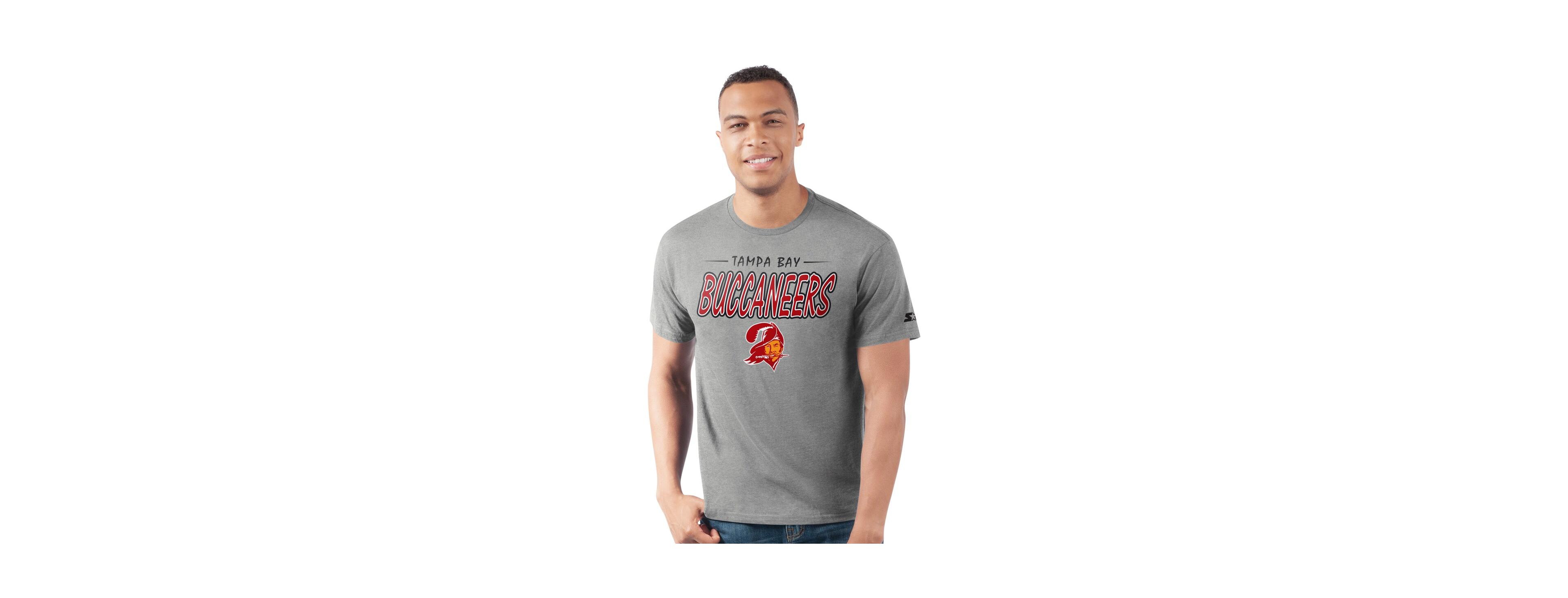 Starter Men's Heather Gray Tampa Bay Buccaneers Prime Time T-Shirt