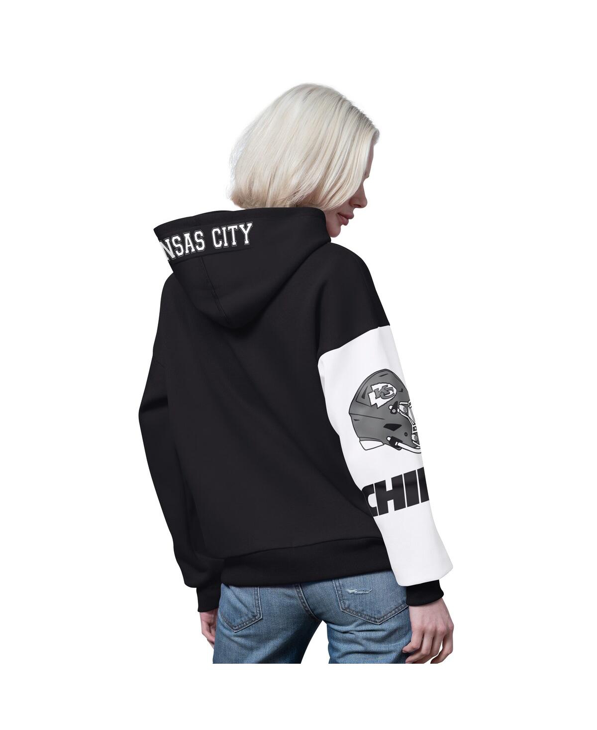 Starter Women's Black Kansas City Chiefs 4th Down Full-zip Hoodie In Black