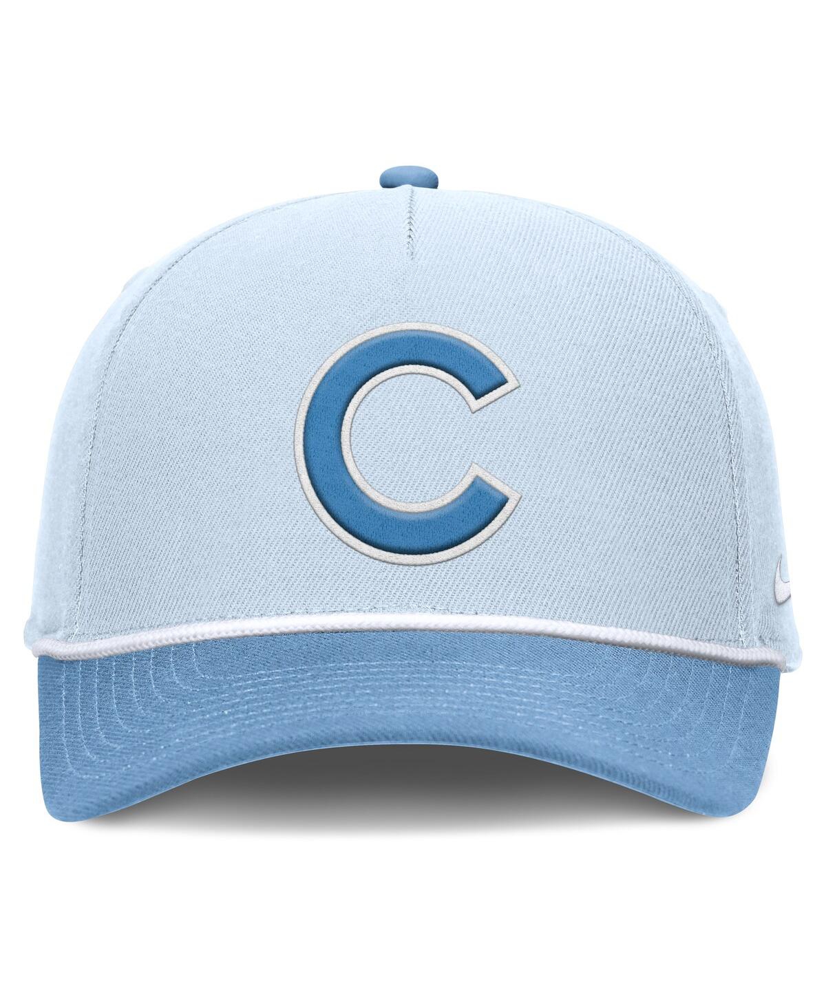 Nike Men's Light Blue Chicago Cubs Rise Dri-fit Adjustable Hat In Blue