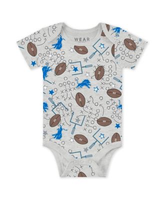 Baby Boys and Girls 2-Piece Detroit Lions Turn Me Around Bodysuits and Pants Set
