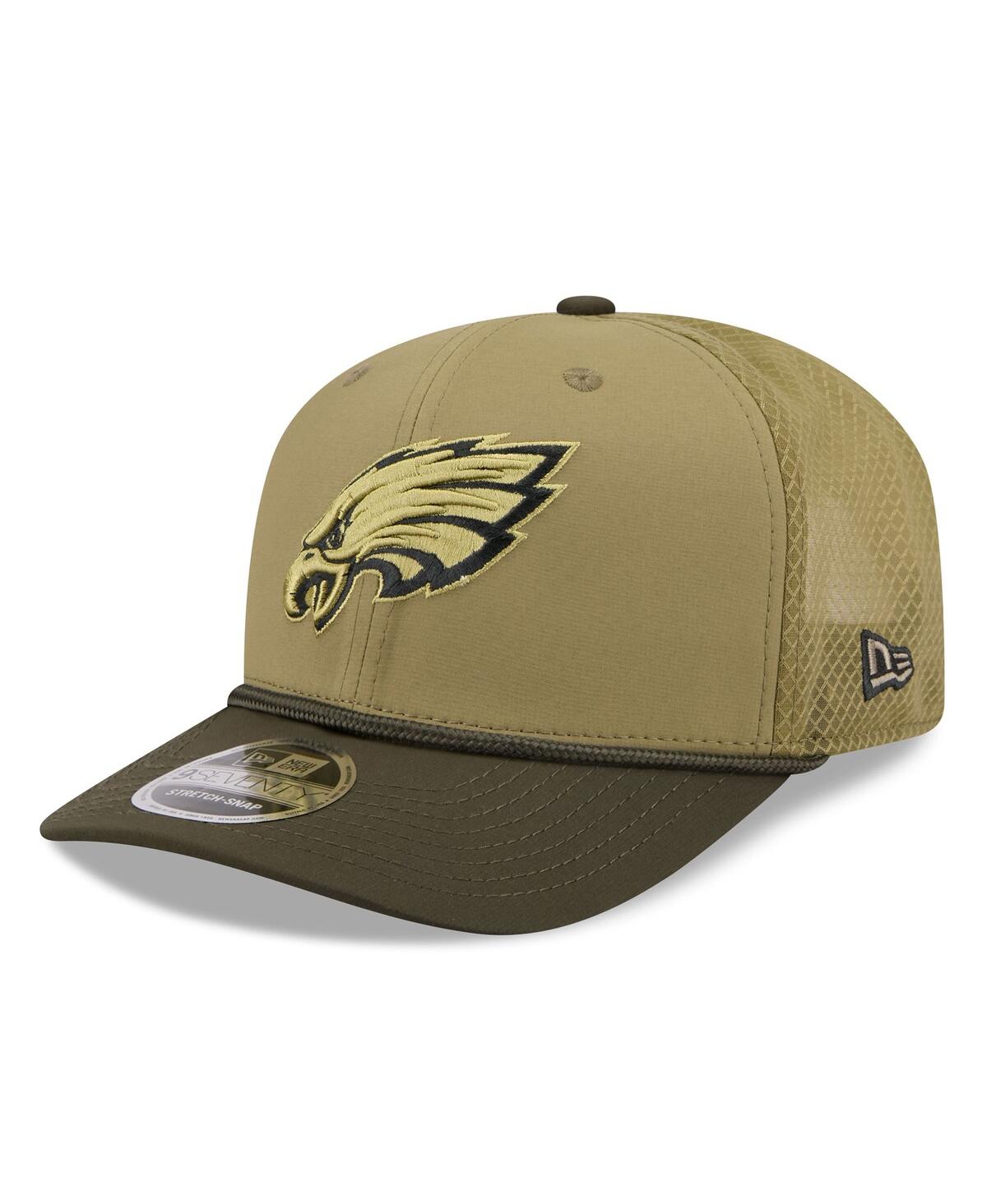 New Era Men's Green Philadelphia Eagles 2025 Salute To Service 9seventy Adjustable Hat In Multi